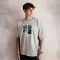 T-Shirt Oversized Naruto Shippuden™ [Konoha Rock] · Beige