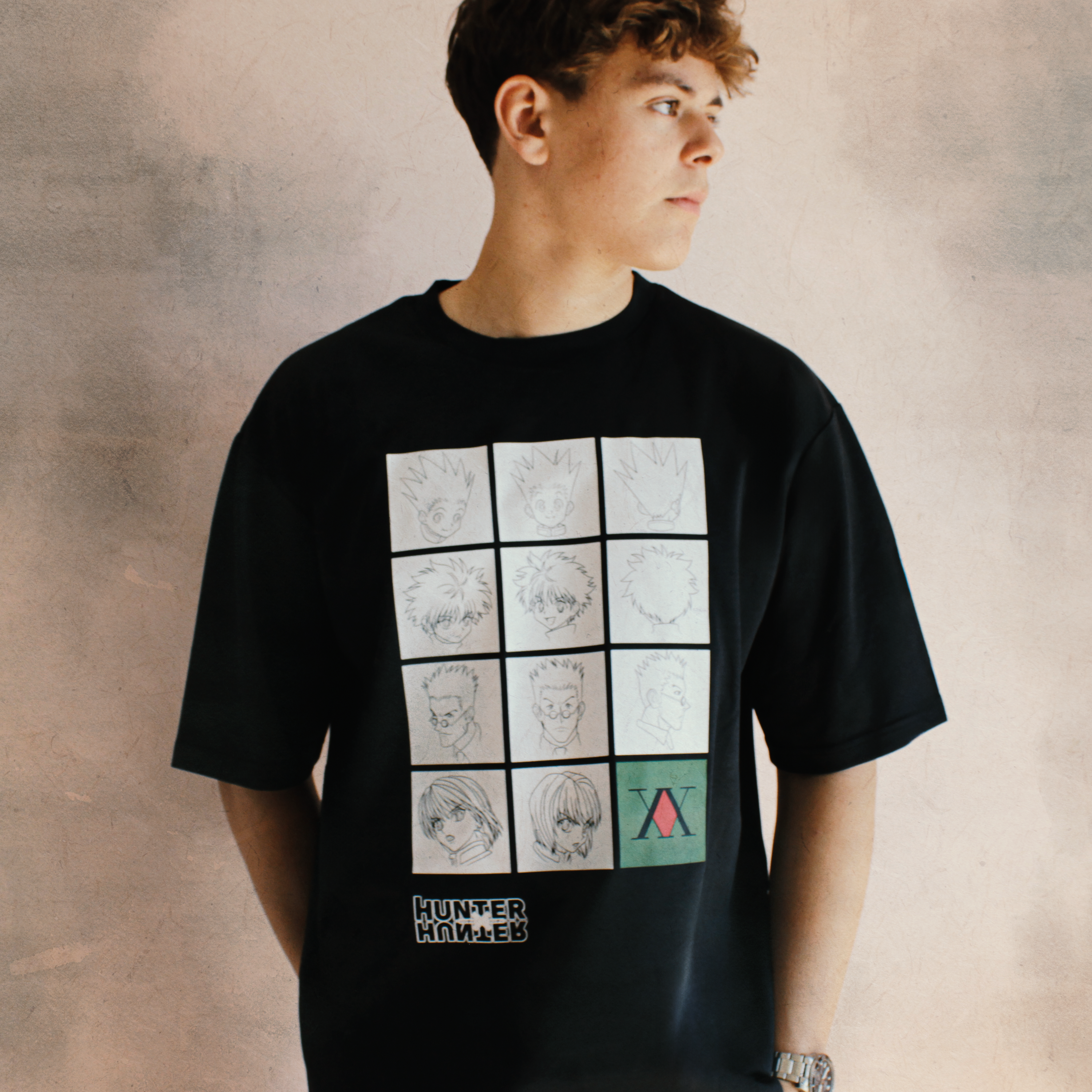 T-Shirt Oversized Hunter x Hunter™ [Portraits] · Noir