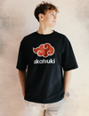 T-Shirt Oversized Naruto Shippuden™ [Nuage Akatsuki] · Noir