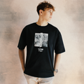 T-Shirt Oversized Naruto Shippuden™ [Konoha Rock] · Noir