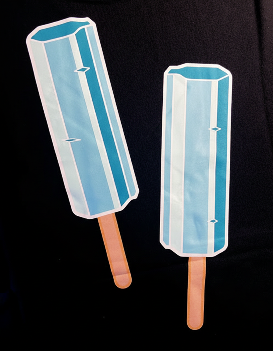 Zoom rubber print glace dos – T-Shirt Jiraiya Ice Cream Naruto Shippuden™ PROJO