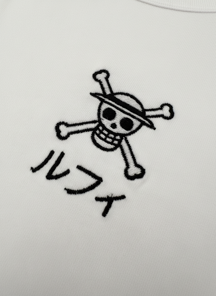 T-Shirt Regular One Piece™ [Mugiwara Luffy] · Blanc