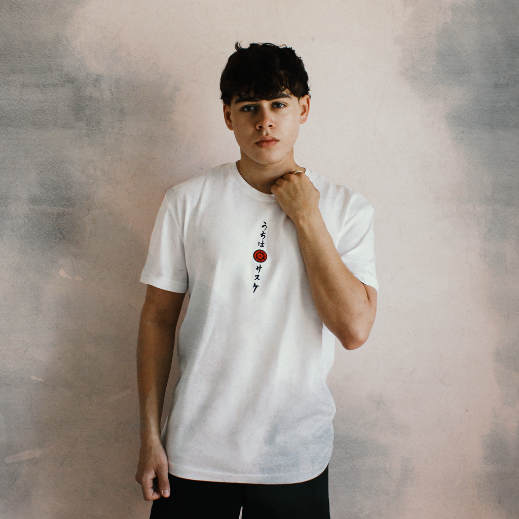 T-Shirt Regular Naruto Shippuden™ [Sasuke Sharingan] · Blanc