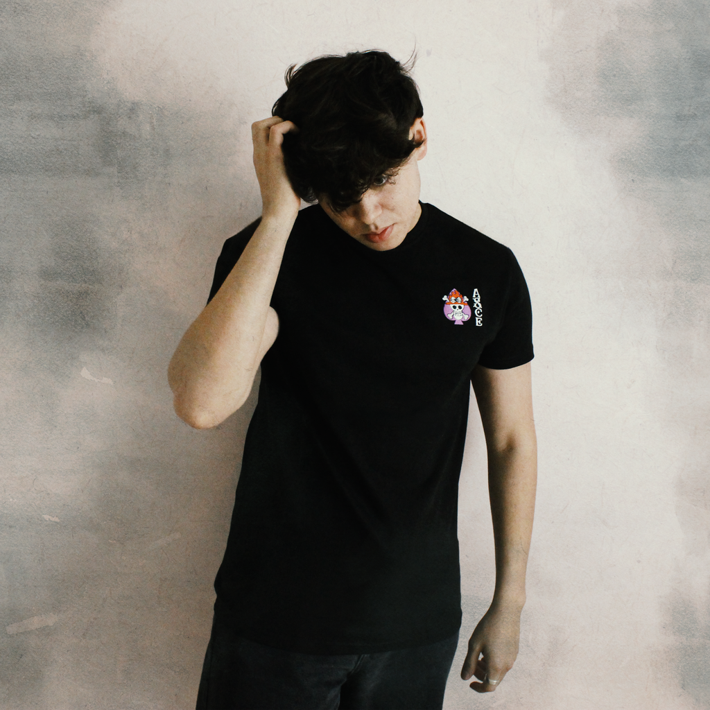 T-Shirt Regular One Piece™ [Ace Skull Tattoo] · Noir · Fournisseur B2B PROJO PRO