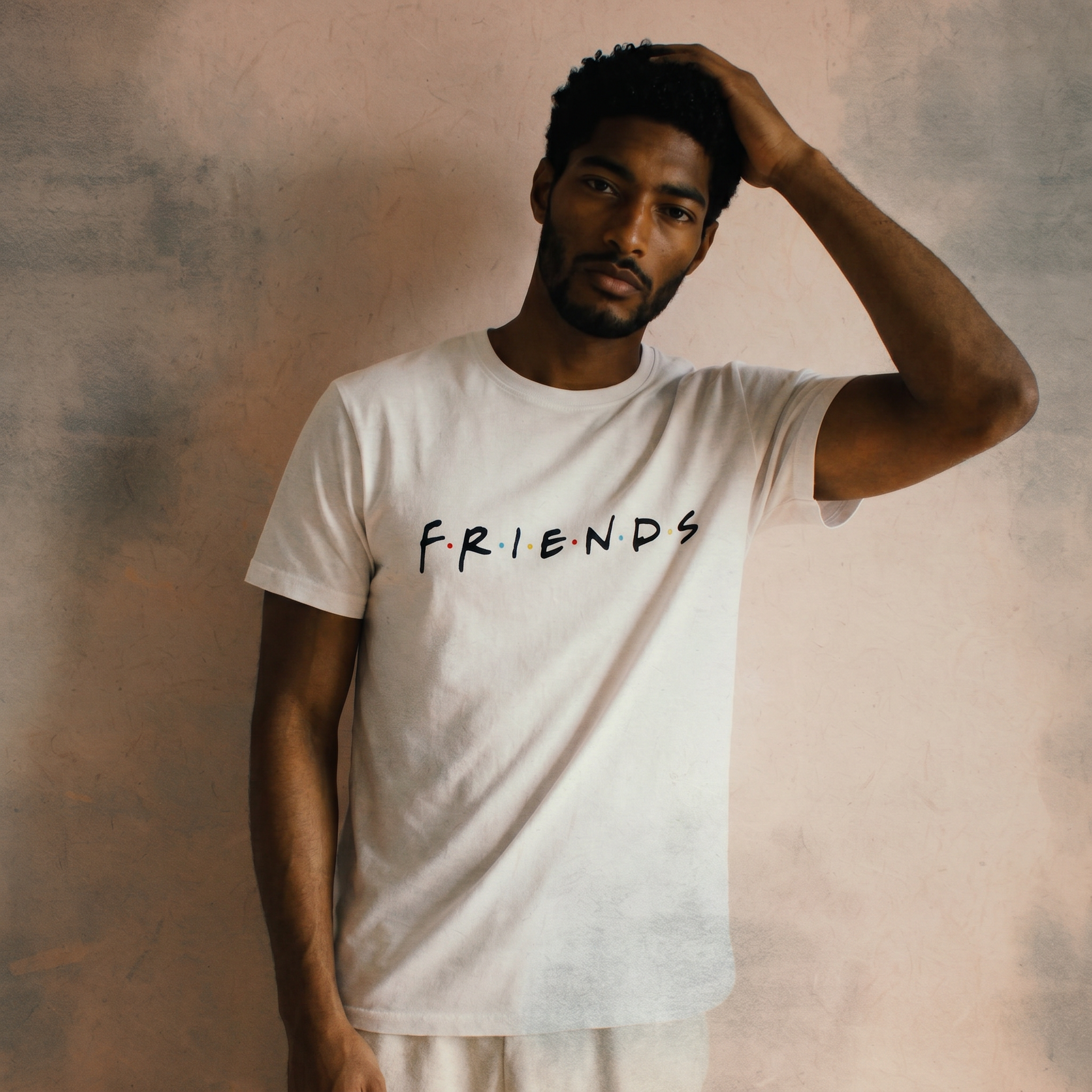 T-Shirt Regular Friends™ [Logo] · Blanc · Fournisseur B2B PROJO PRO