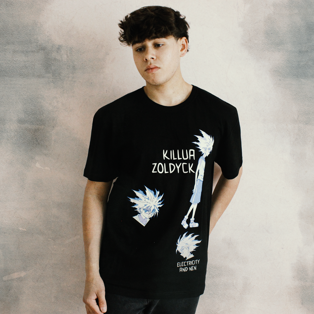 T-Shirt Regular Hunter x Hunter™ [Killua Electricity] · Noir