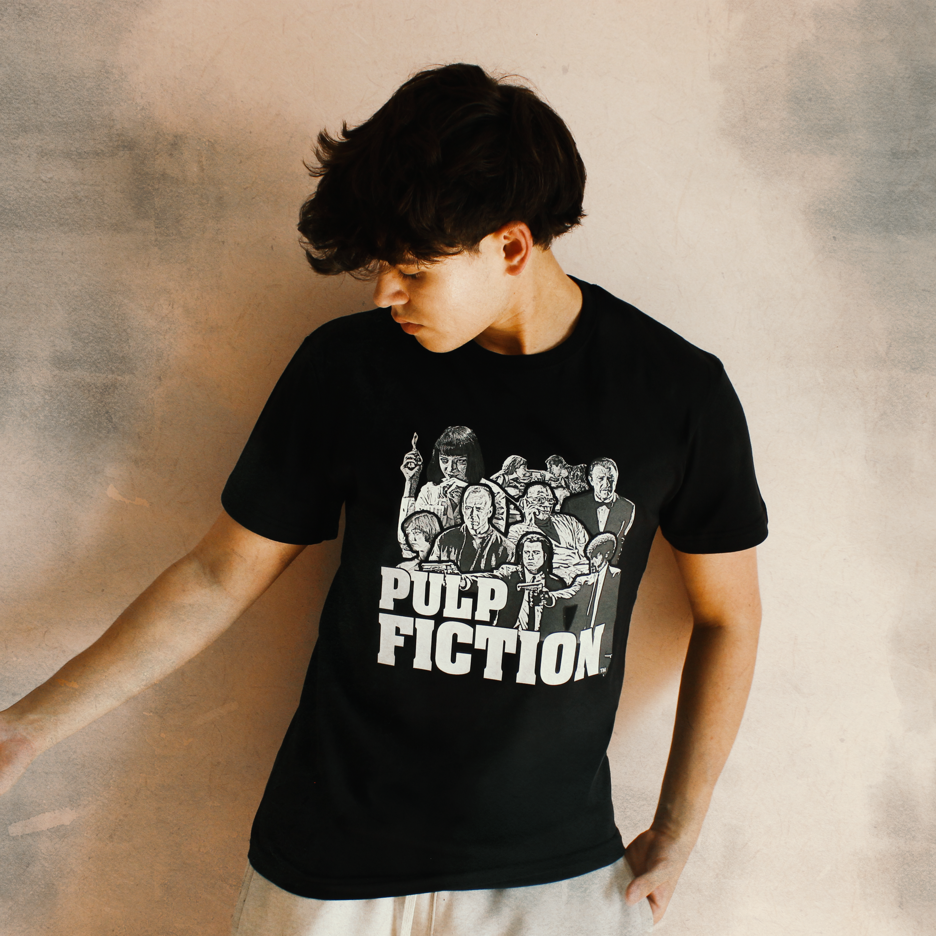 T-Shirt Regular Pulp Fiction™ [Cast] · Noir · Fournisseur B2B PROJO PRO
