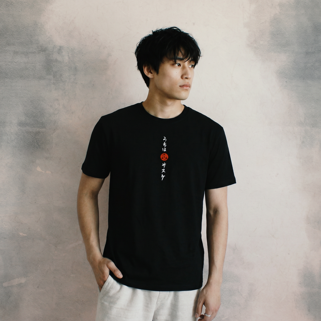T-Shirt Regular Naruto Shippuden™ [Sasuke Sharingan] · Noir